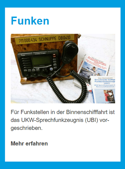 UKW Sprechfunkzeugnis UBI in  Inchenhofen