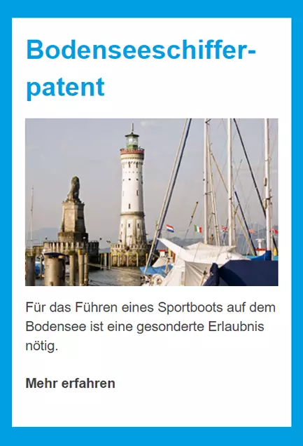 Bodenseeschifferpatent für  Ingolstadt